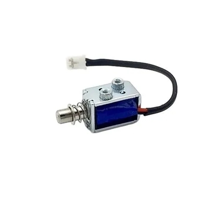 Kleine Schub-Zug-Solenoid mit offenem Rahmen und Montagelöchern für eine einfache Installation