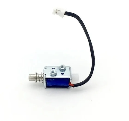 Kleine Schub-Zug-Solenoid mit offenem Rahmen und Montagelöchern für eine einfache Installation