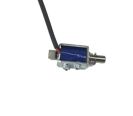 Kleine Schub-Zug-Solenoid mit offenem Rahmen und Montagelöchern für eine einfache Installation