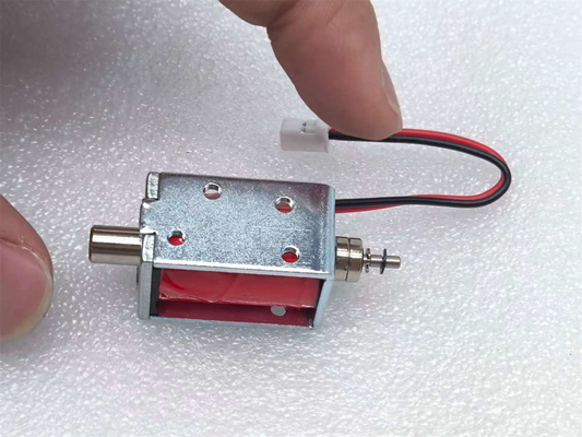 U0629 Offener Rahmen und kleine Magnete 24V DC Schub-Zug-Magnetventil Aktuator für lineare Bewegung, kleine Größe