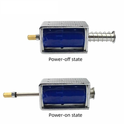 12V24V Solenoid Electromagnet Push Pull Through Type Magnet Long Stroke 30mm U1264B Small Electromagnetic Valve