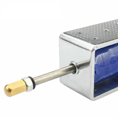 12V24V Solenoid Electromagnet Push Pull Through Type Magnet Long Stroke 30mm U1264B Small Electromagnetic Valve