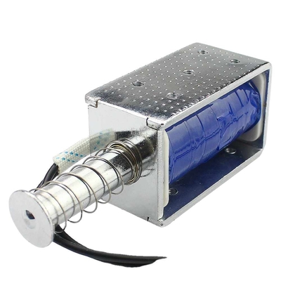 12V24V Solenoid Electromagnet Push Pull Through Type Magnet Long Stroke 30mm U1264B Small Electromagnetic Valve