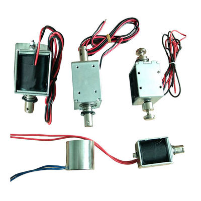 Langhub-Linearsolenoid 24V DC 45N Kraft Starker Zug-Druck-Rohr-Solenoid für Drehkreuz