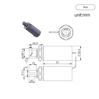 Fernsteuerungs-12V 24V Zug-Stoß abgestelltes Solenoid IP65